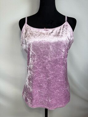Vintage CRB Canyon River Blues Lavender Velvet Camisole Top XL Y2K